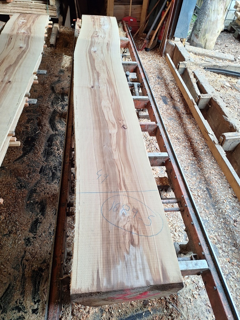 Plateau Hêtre 28 x 440-590 x 4120 mm de la boule 1689 - 5