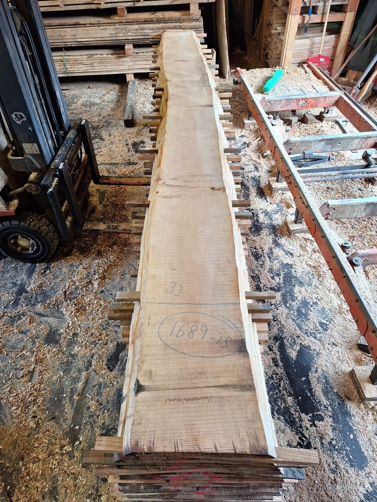 Plateau Hêtre 28 x 300-330 x 4120 mm de la boule 1689 - 15