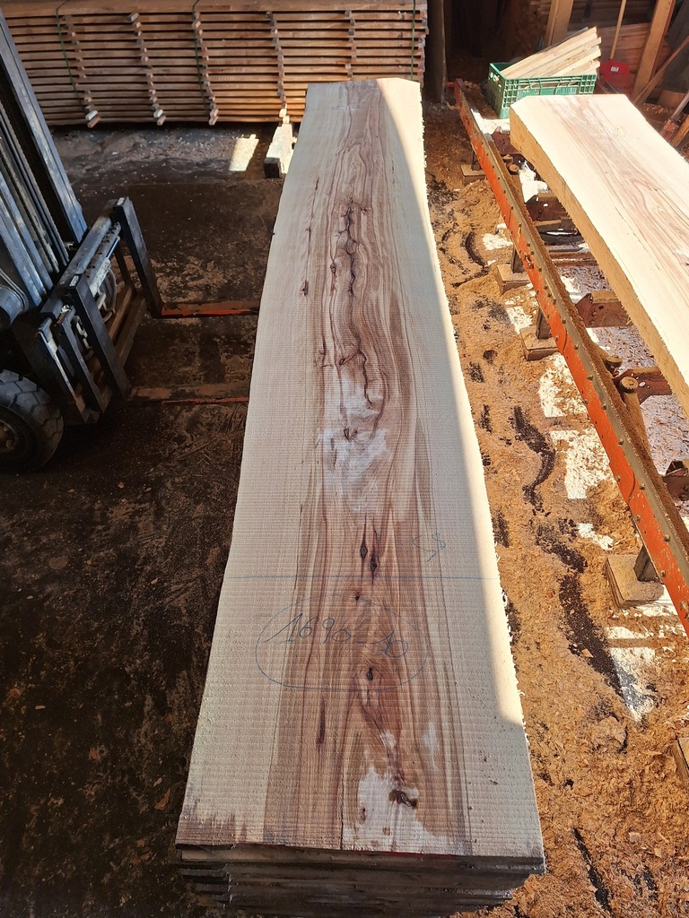 Plateau Hêtre 28 x 580-620 x 4190 mm de la boule 1690 - 10