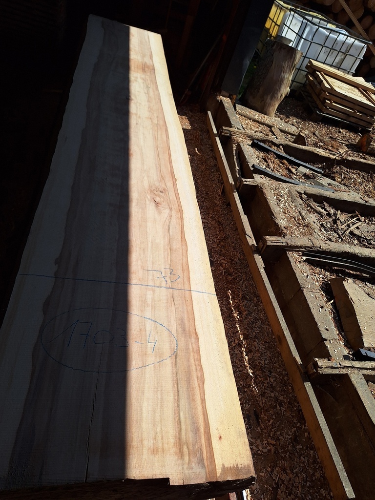 Plateau Hêtre 43 x 720-730 x 4200 mm de la boule 1703 - 4