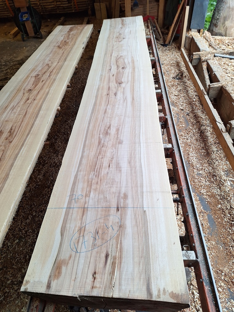 Plateau Hêtre 43 x 670-700 x 4200 mm de la boule 1731 - 5