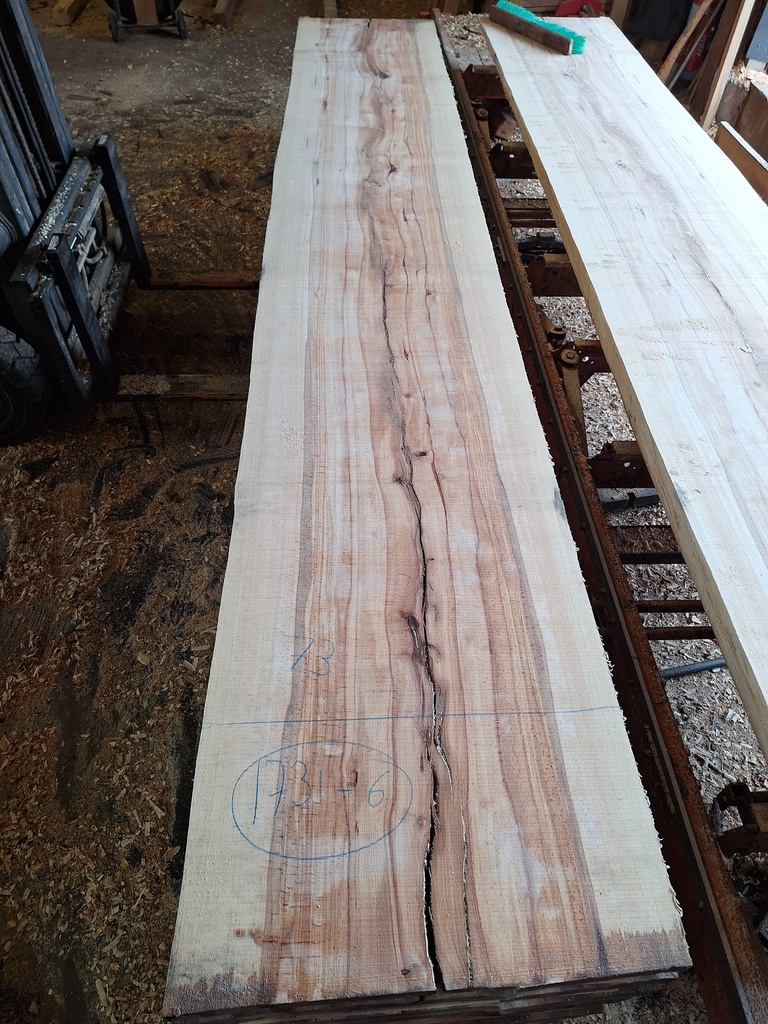 Plateau Hêtre 43 x 690-730 x 4200 mm de la boule 1731 - 6