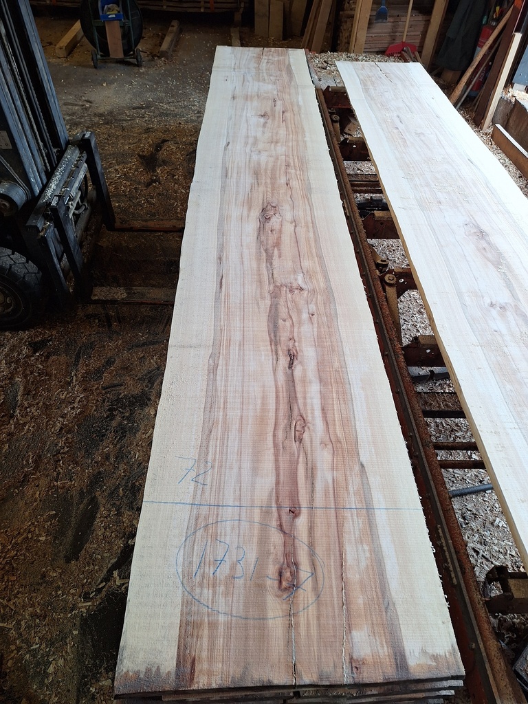 Plateau Hêtre 43 x 680-720 x 4200 mm de la boule 1731 - 7