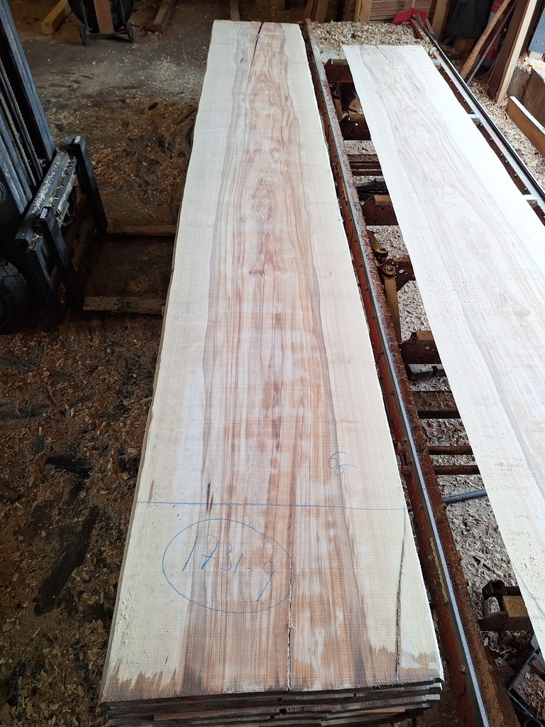 Plateau Hêtre 43 x 600-660 x 4200 mm de la boule 1731 - 9