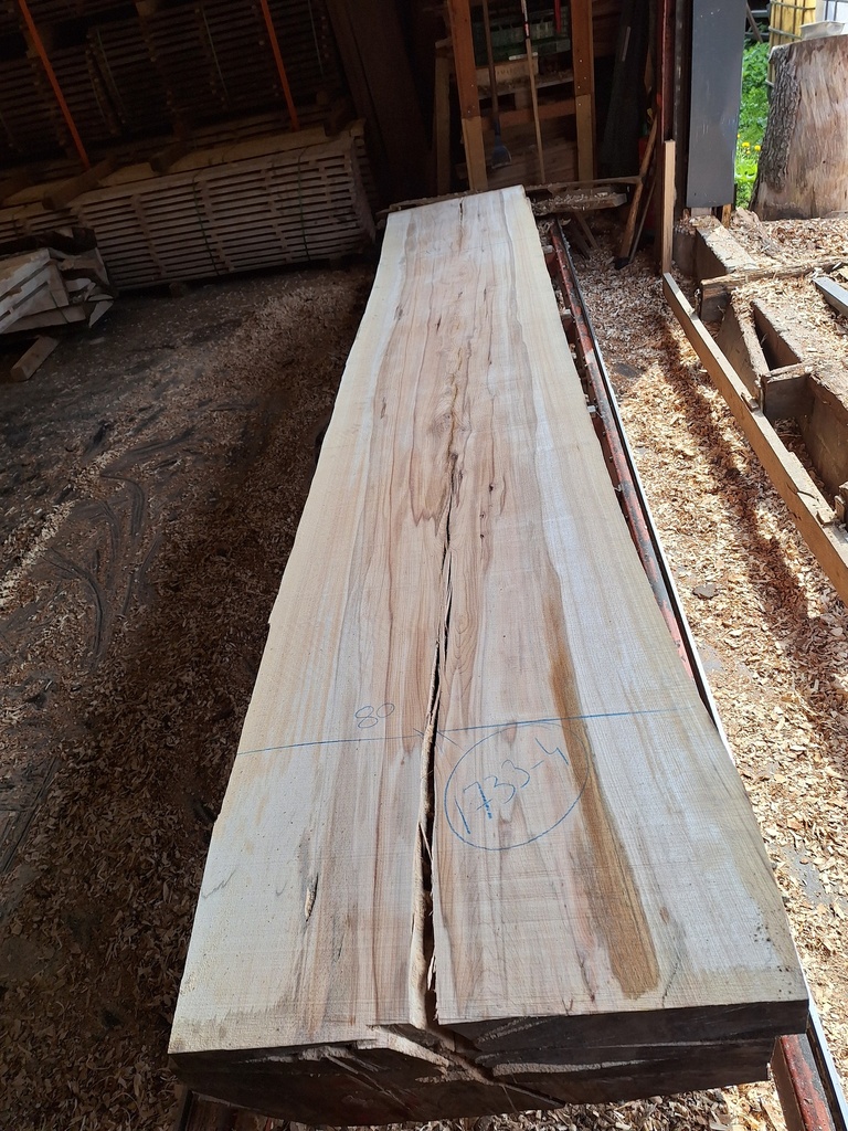 Plateau Hêtre 63 x 730-800 x 4100 mm de la boule 1733 - 4