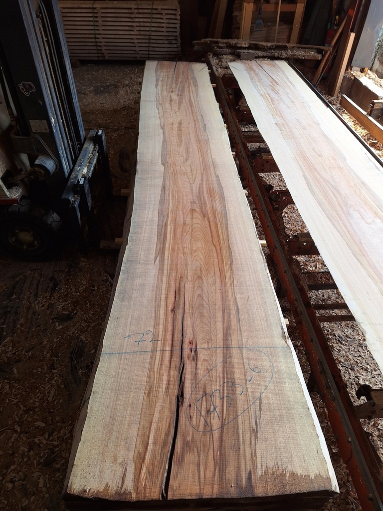 Plateau Hêtre 63 x 670-720 x 4100 mm de la boule 1733 - 6