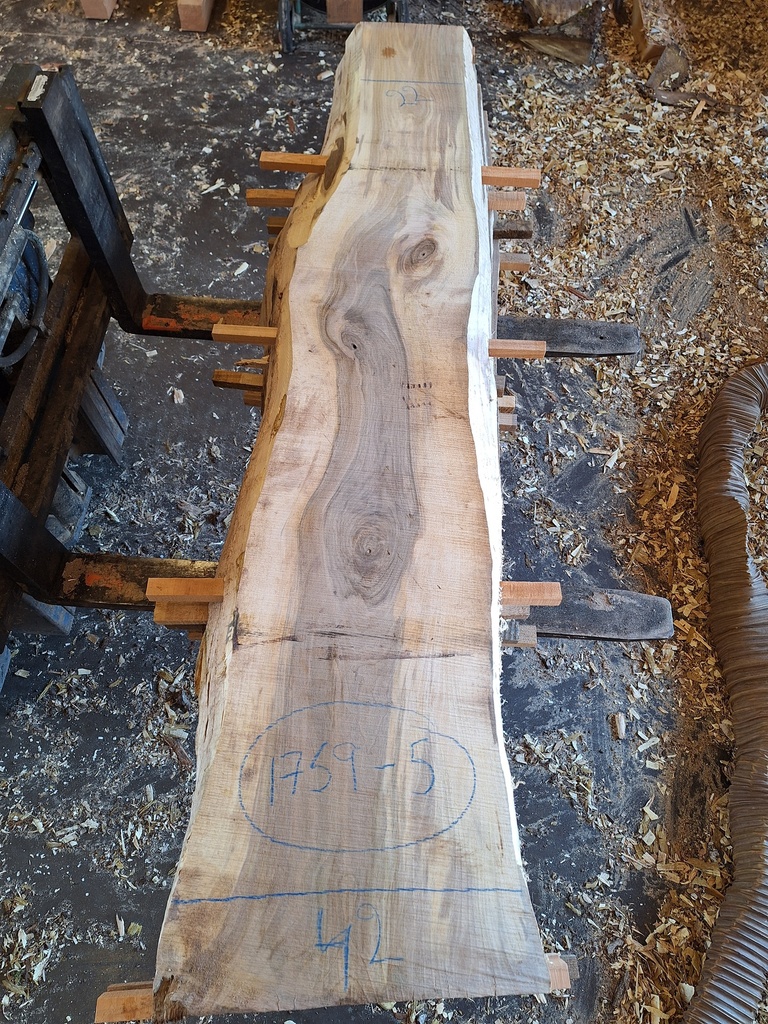 Plateau Noyer 43 x 220-420 x 1900 mm de la boule 1759 - 5