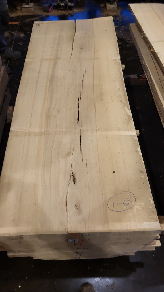 Plateau Hêtre 53 x 760-770 x 2000 mm de la boule 11 - 9