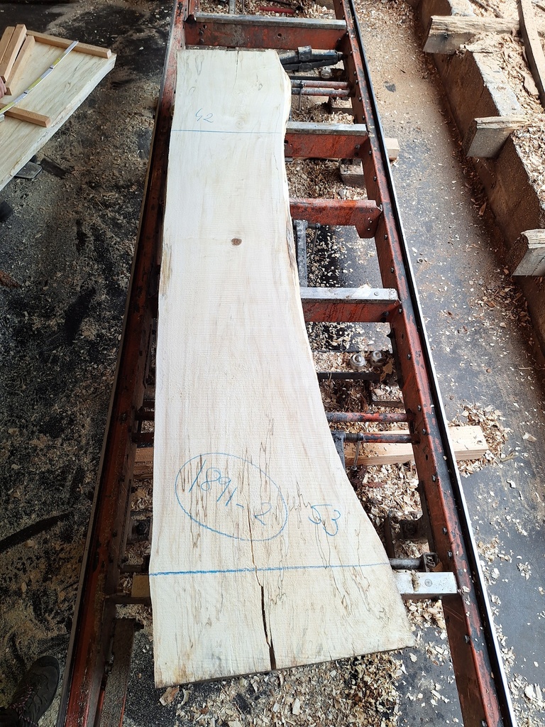 Plateau Marronnier 63 x 420-530 x 2350 mm de la boule 1891 - 2