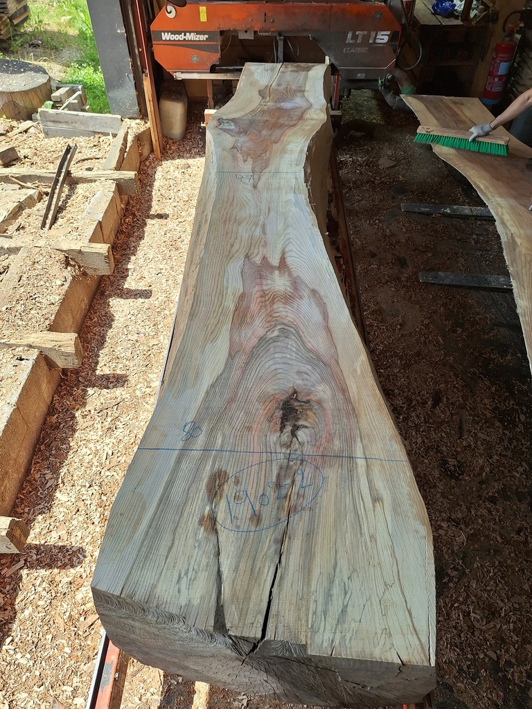 Plateau Frêne 63 x 470-800 x 4120 mm de la boule 1902 - 2