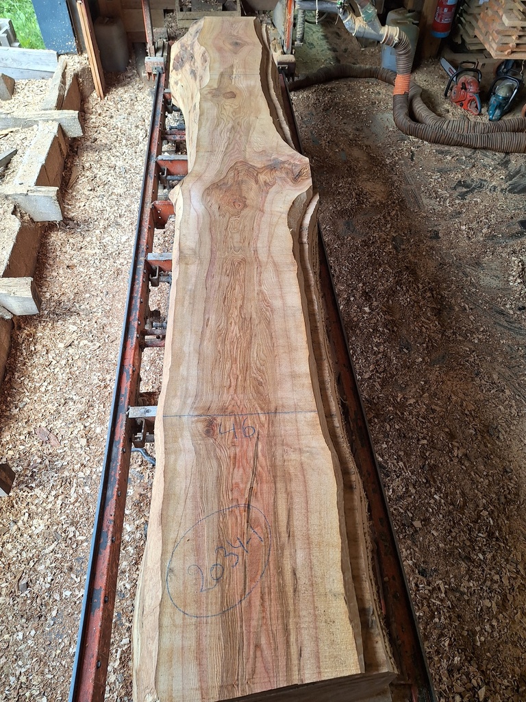 [PL-FRE-2034-1] Plateau Frêne 43 x 300-460 x 4140 mm de la boule 2034 - 1