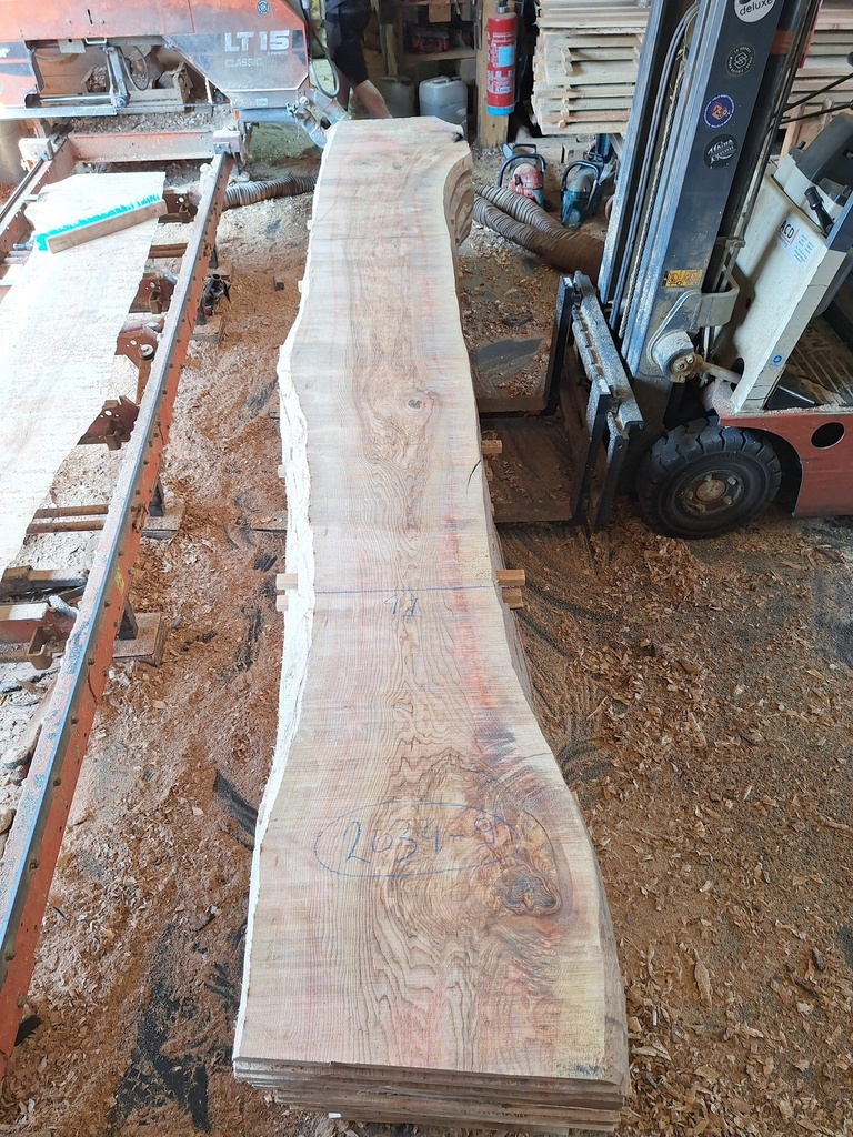 Plateau Frêne 43 x 410-530 x 4140 mm de la boule 2034 - 9