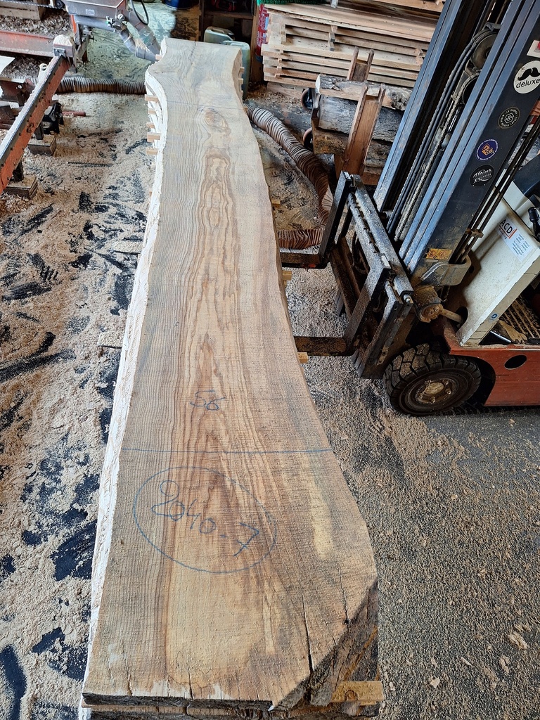Plateau Frêne 53 x 430-560 x 3950 mm de la boule 2040 - 7