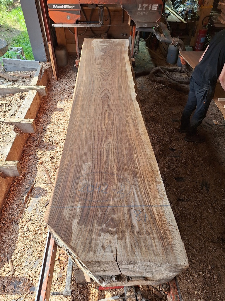 Plateau Orme 63 x 730-810 x 3700 mm de la boule 2042 - 2