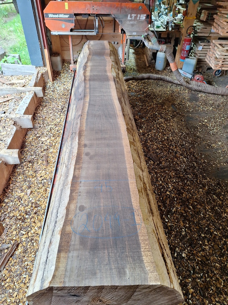 Plateau Noyer 63 x 340-450 x 4080 mm de la boule 2044 - 1