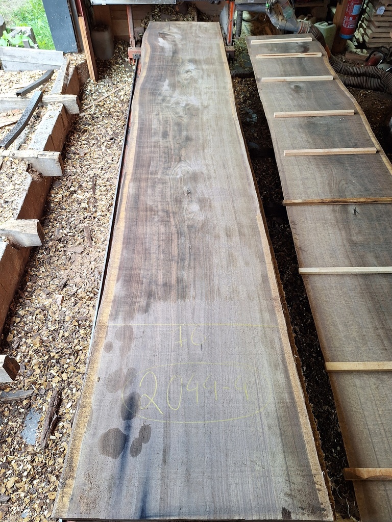 Plateau Noyer 63 x 700-760 x 4080 mm de la boule 2044 - 4