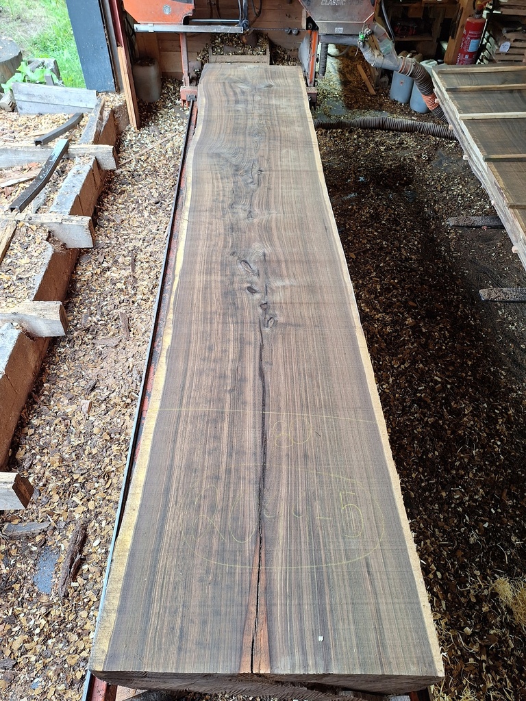 Plateau Noyer 63 x 750-800 x 4080 mm de la boule 2044 - 5