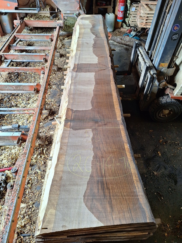 Plateau Noyer 63 x 460-580 x 4080 mm de la boule 2044 - 10