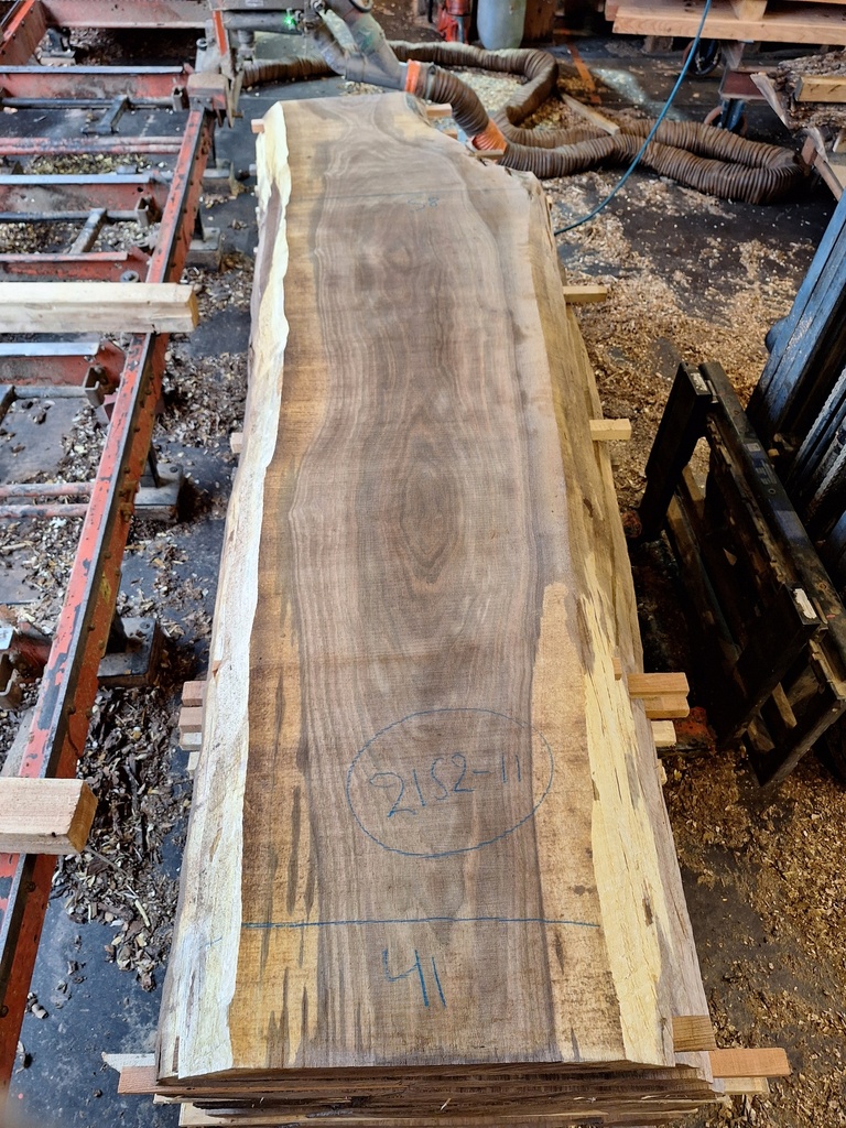 Plateau Noyer 43 x 410-580 x 2500 mm de la boule 2152 - 11