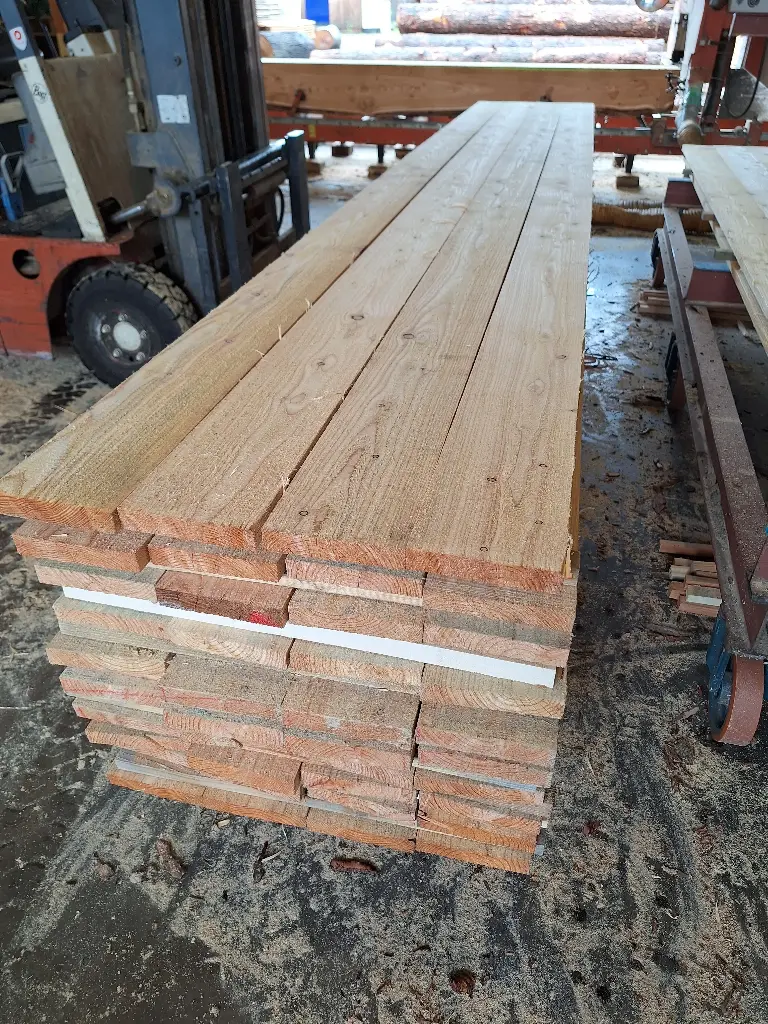 [SE-MEL-28x153x4000] Plancher Mélèze - 28 x 153 x 4000 (Brut de sciage)