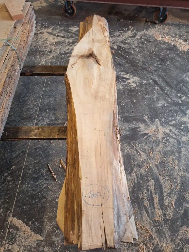 Plateau Tilleul 38 x 100-380 x 2020 mm de la boule 106 - 1