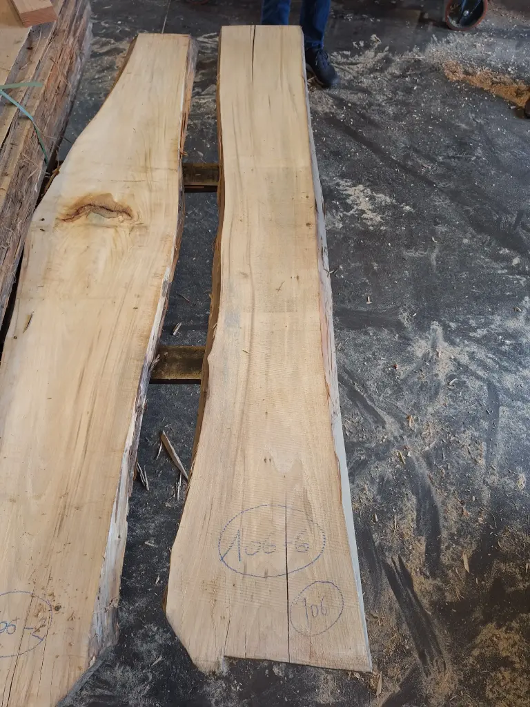 Plateau Tilleul 38 x 270-360 x 2020 mm de la boule 106 - 6