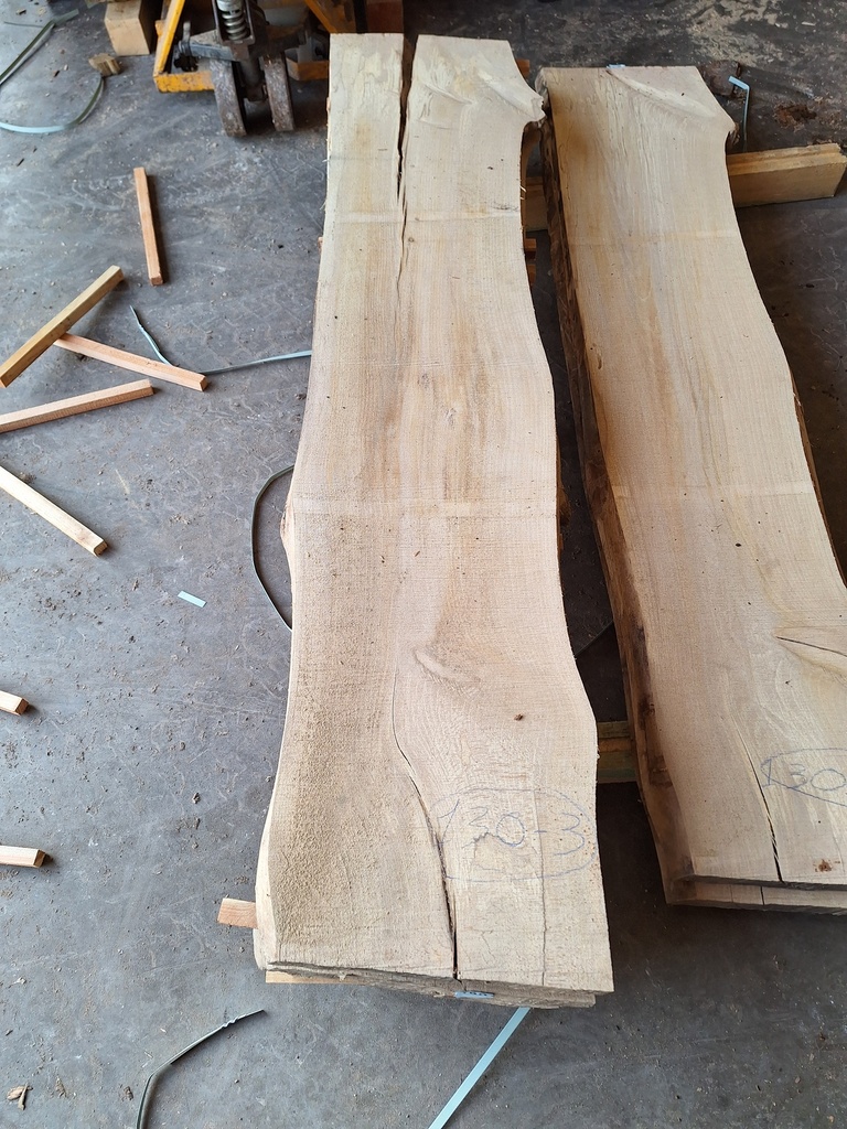 Plateau Hêtre 38 x 330-380 x 1810 mm de la boule 130 - 3