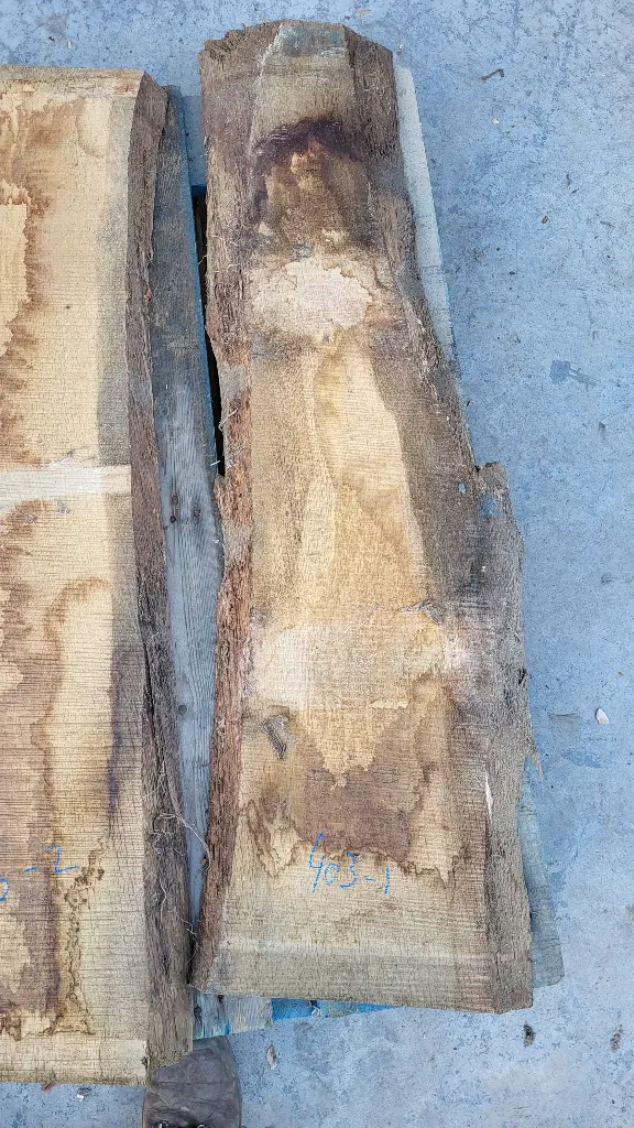 Plateau Chêne Commun 43 x 360-370 x 1180 mm de la boule 403 - 1