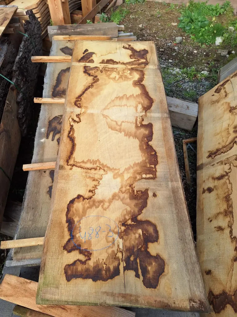 Plateau Chêne Commun 43 x 620-670 x 1880 mm de la boule 488 - 3