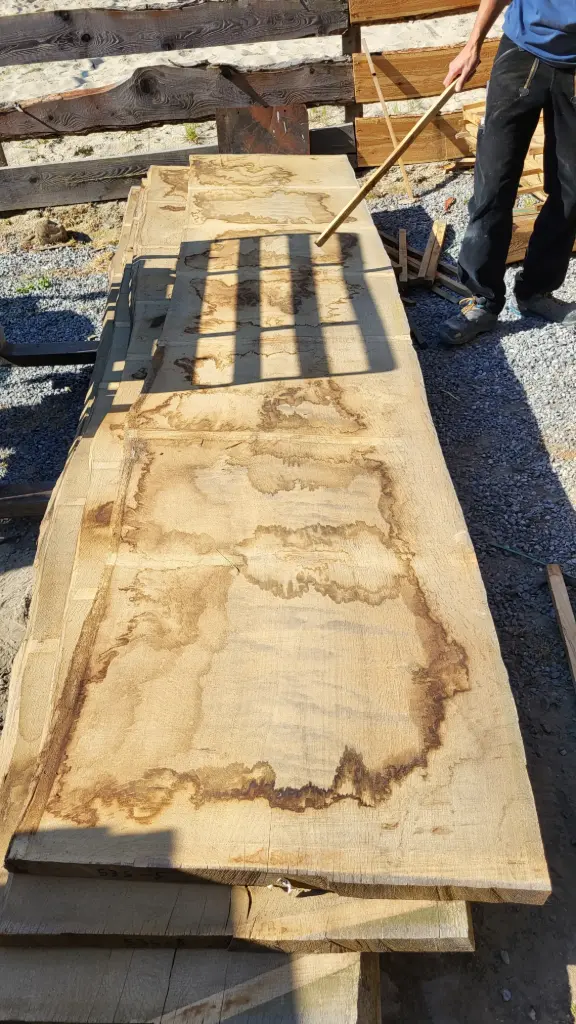 Plateau Chêne Commun 48 x 750-790 x 3800 mm de la boule 535 - 5