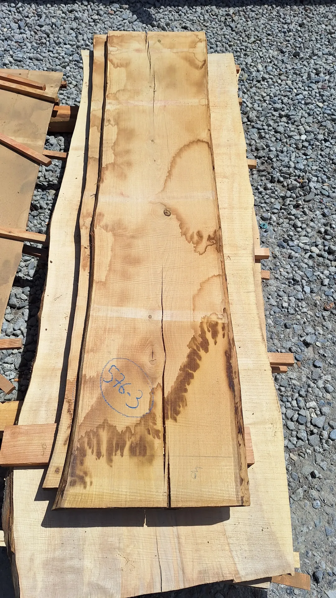 Plateau Chataigner 43 x 400-450 x 2110 mm de la boule 576 - 3