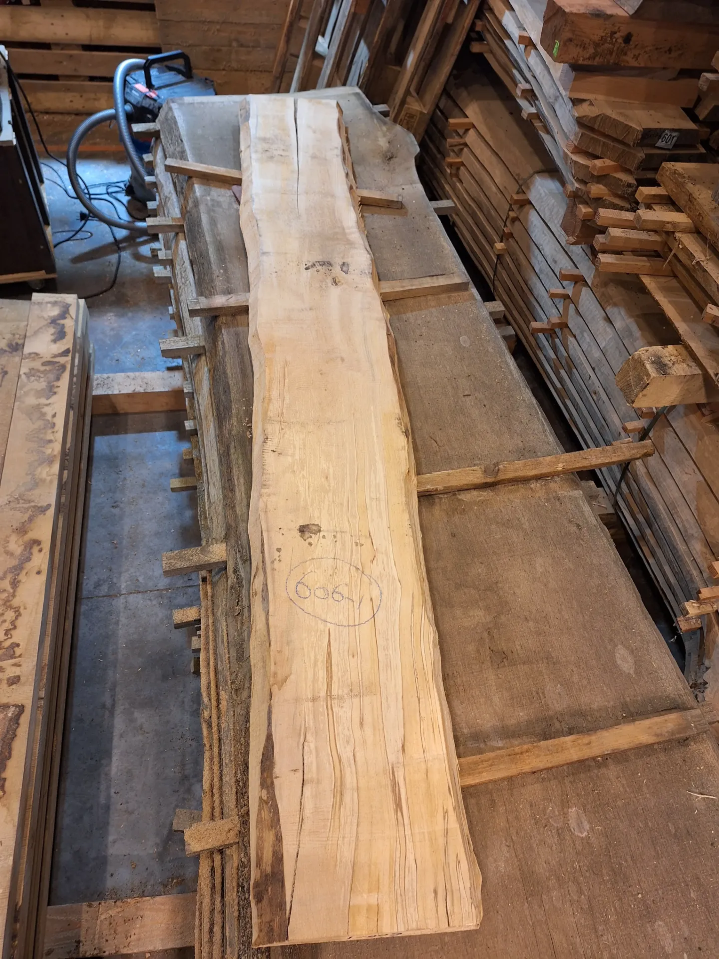 Plateau Bouleau 38 x 210-250 x 2010 mm de la boule 606 - 1