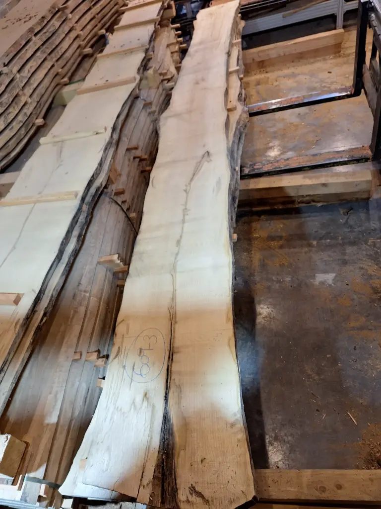 Plateau Erable 43 x 350-460 x 4000 mm de la boule 609 - 3