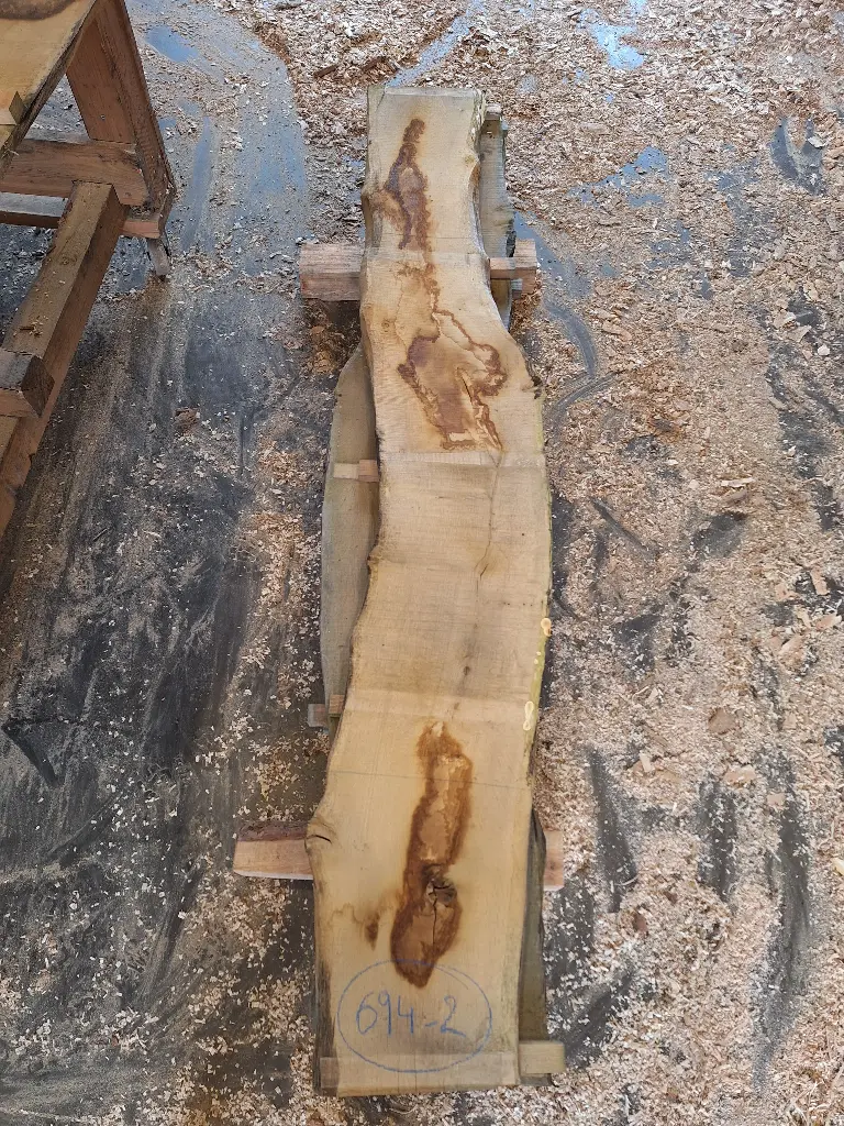 Plateau Chêne Commun 28 x 220-320 x 2030 mm de la boule 694 - 2