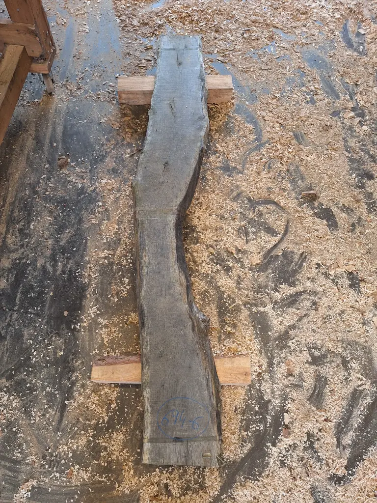 Plateau Chêne Commun 28 x 160-290 x 2030 mm de la boule 694 - 6