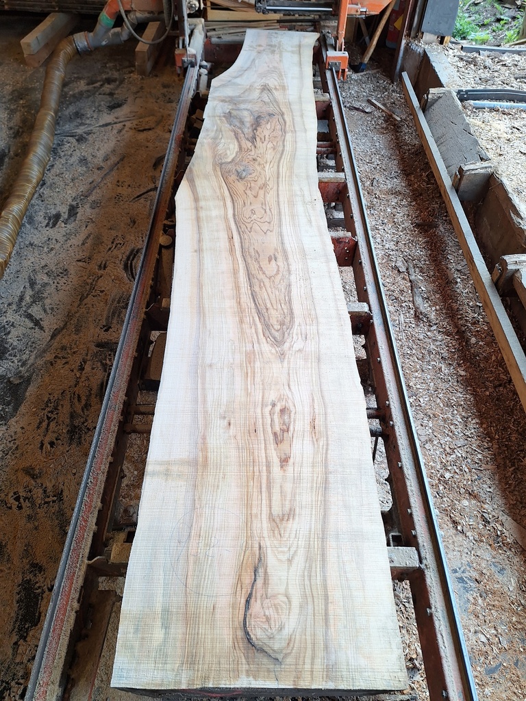 Plateau Frêne 53 x 420-590 x 4040 mm de la boule 932 - 9