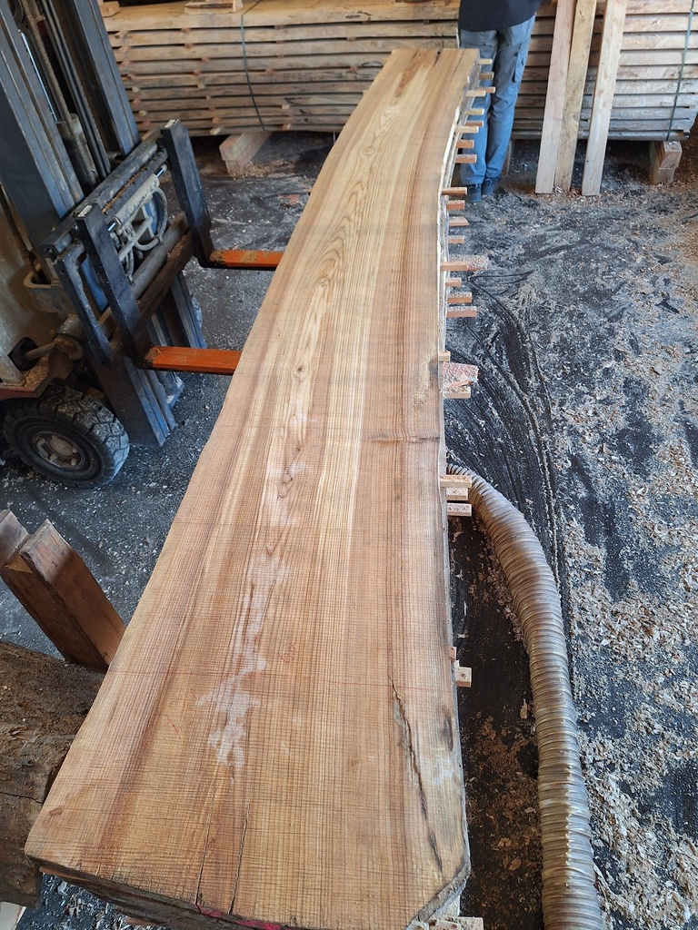 Plateau Frêne 38 x 450-620 x 3820 mm de la boule 934 - 5