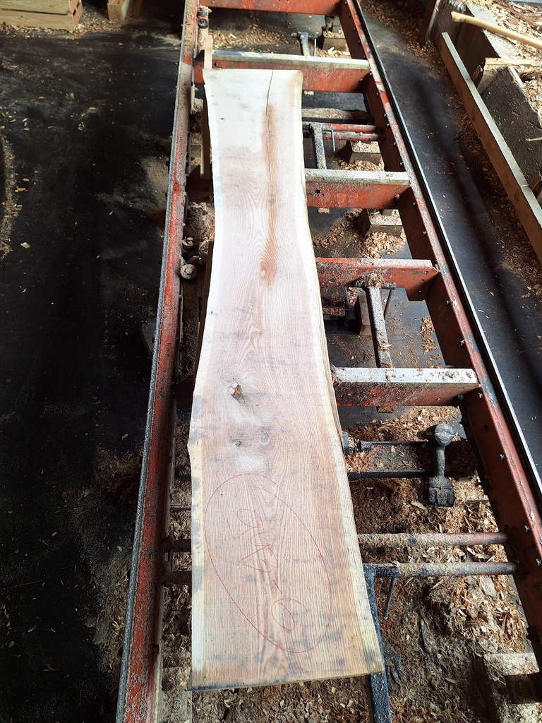 Plateau Chêne Rouge 53 x 220-290 x 2420 mm de la boule 943 - 6