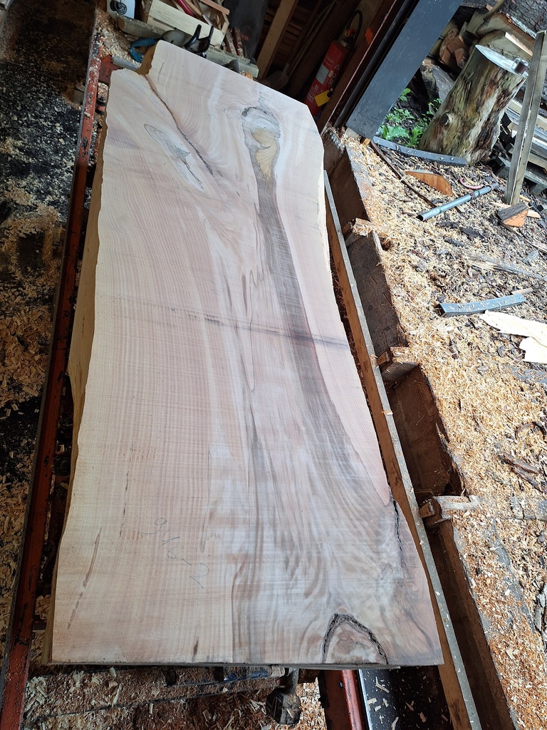 Plateau Hêtre 83 x 720-850 x 2180 mm de la boule 946 - 2