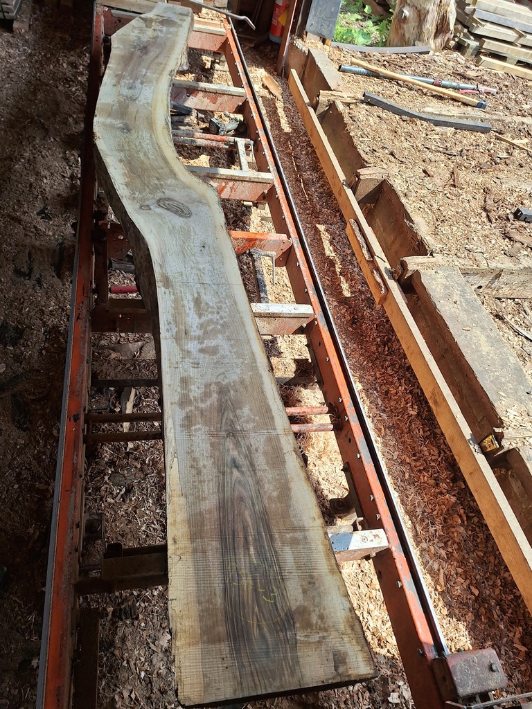 Plateau Noyer 18 x 320-360 x 4000 mm de la boule 956A - 3