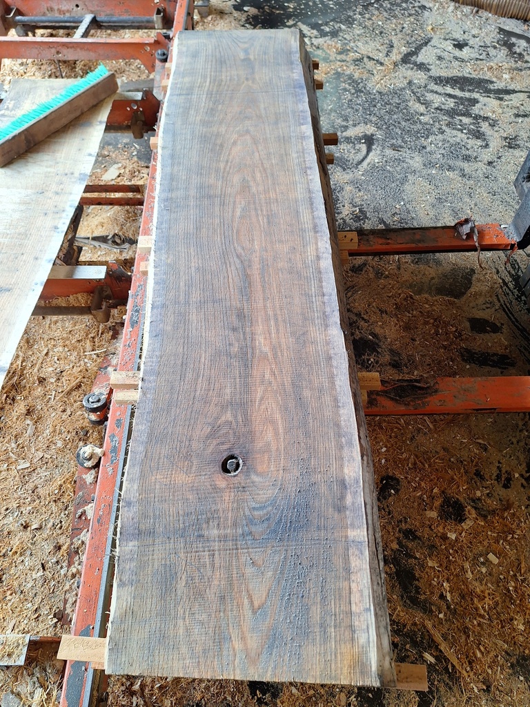 Plateau Chêne Rouge 43 x 390-430 x 1980 mm de la boule 992 - 6