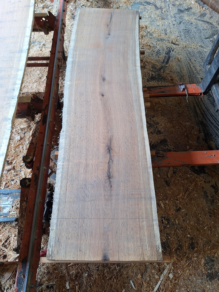 Plateau Chêne Rouge 43 x 520-550 x 2000 mm de la boule 993 - 4