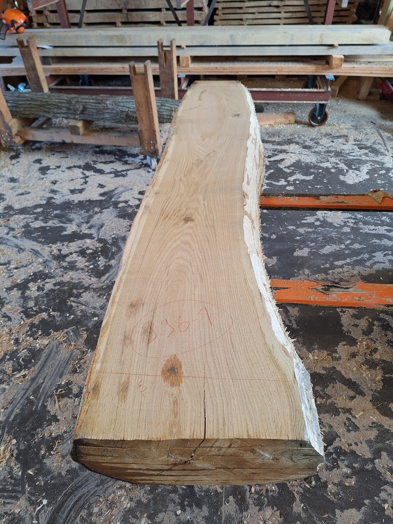 Plateau Chêne Rouge 43 x 210-420 x 1990 mm de la boule 996 - 1