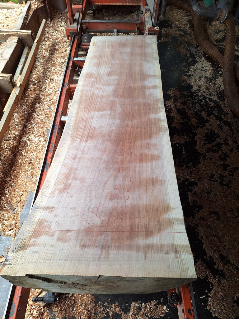 Plateau Chêne Rouge 83 x 590-750 x 2050 mm de la boule 999 - 3