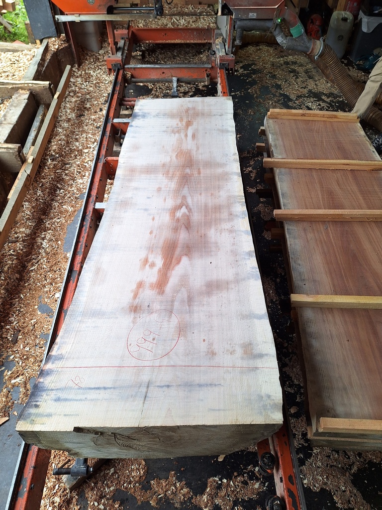 Plateau Chêne Rouge 83 x 620-780 x 2050 mm de la boule 999 - 4