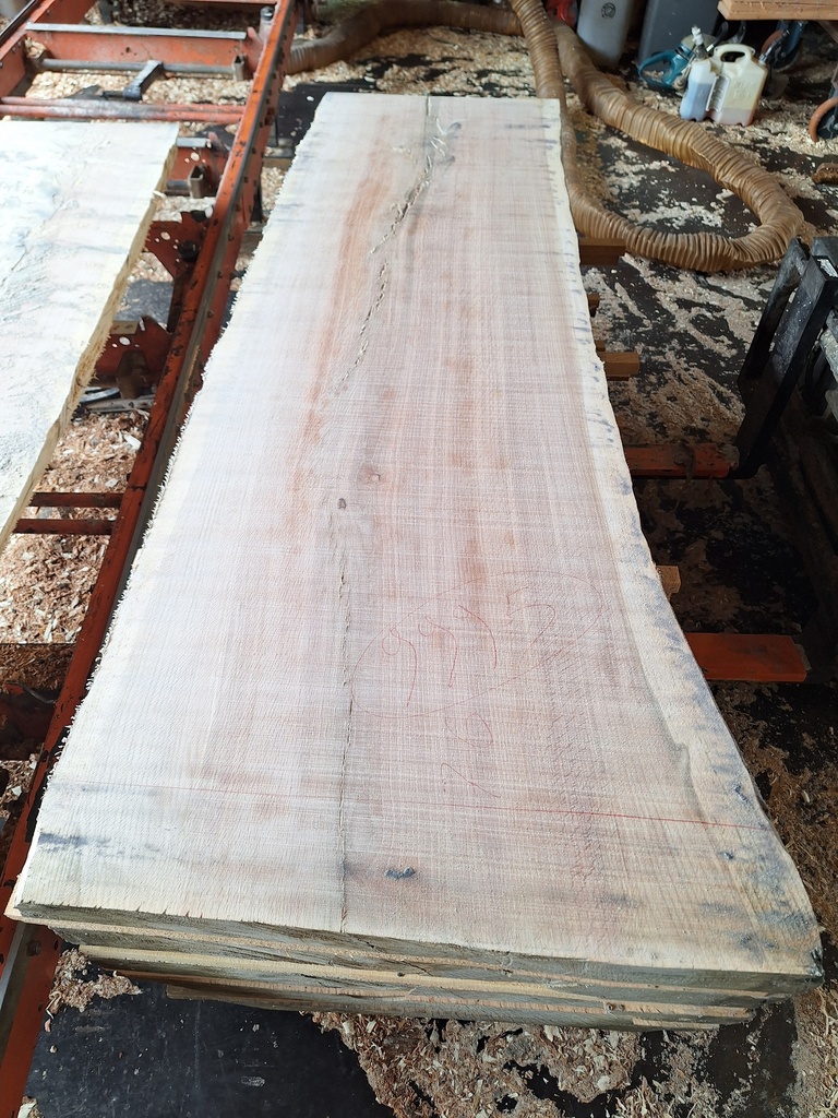 Plateau Chêne Rouge 83 x 600-760 x 2050 mm de la boule 999 - 5