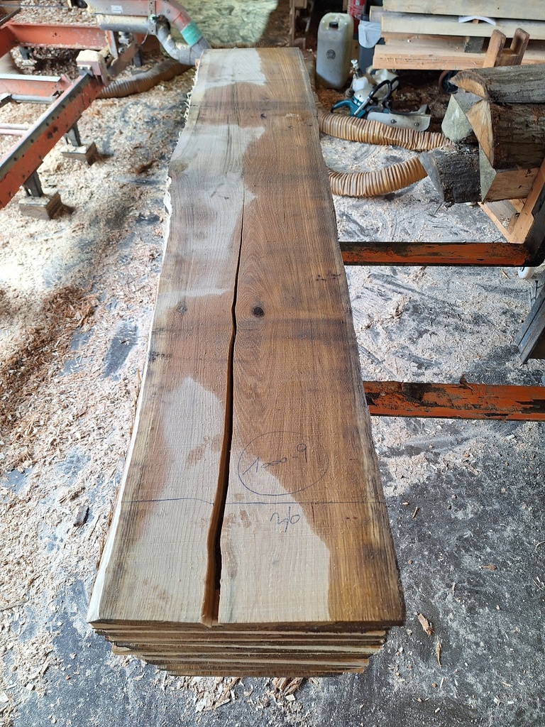 Plateau Chêne Rouge 28 x 360-380 x 1950 mm de la boule 1000 - 9