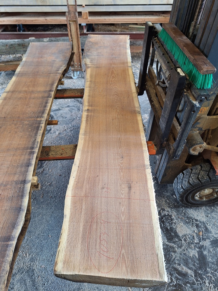 Plateau Chêne Rouge 28 x 390-430 x 2180 mm de la boule 1053 - 4