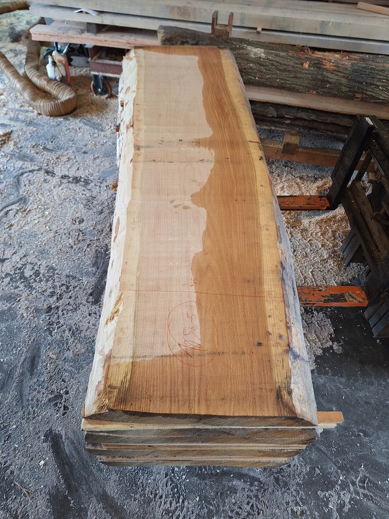 Plateau Chêne Rouge 83 x 450-510 x 2030 mm de la boule 1056 - 5