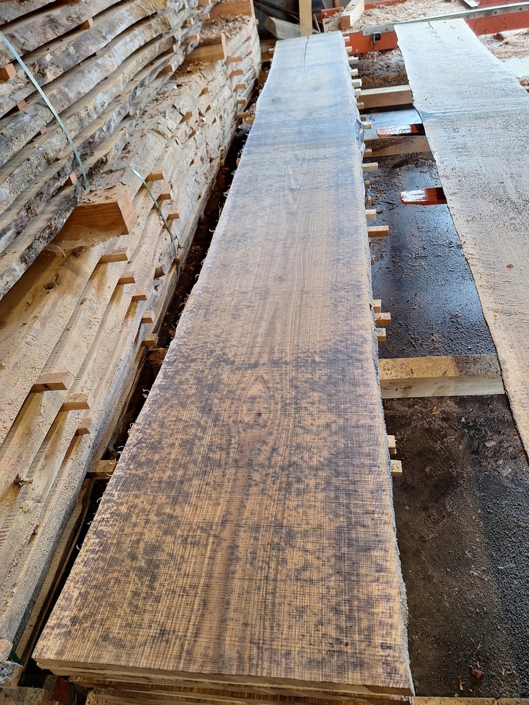 Plateau Chêne Commun 43 x 460-580 x 4040 mm de la boule 1065 - 6